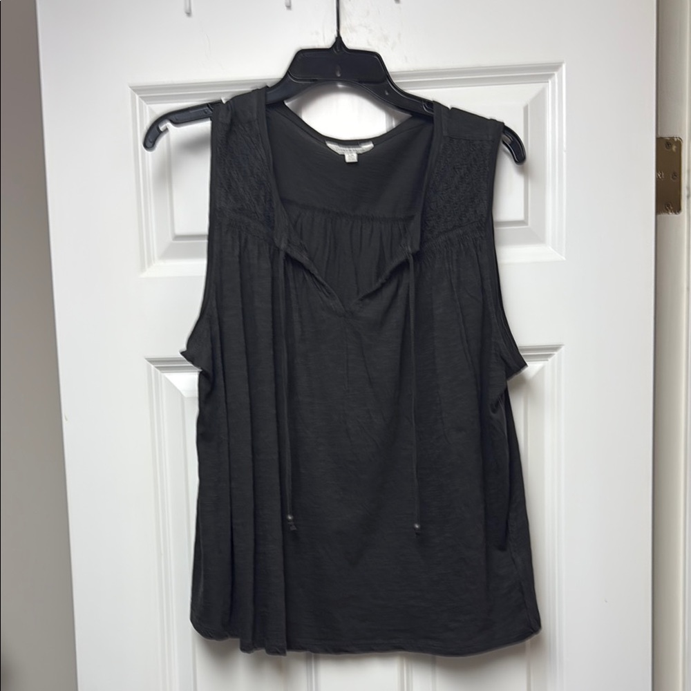 Lucky Brand Women's Gray Sleeveless Top Large